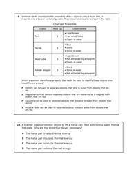 See our complete product selection Staar Released Questions For 5 5a Properties Of Matter By Science N Stuff