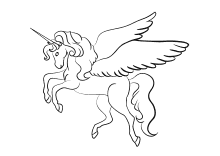 Pferde schablonen zum ausdrucken kostenlos kostenlose. Ausmalbild Einhorn Fabelwesen Einhorner Unicorn