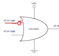 SN74LVC1G32: invert input of OR gate - Logic forum - Logic ...
