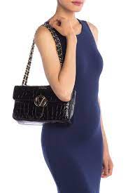 Valentino By Mario Valentino Antoinette Leather Shoulder Bag In Black Lyst