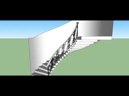 Attention to detail and outstanding service are the foundations of our success. Sketchup Making Of Curved Railing For Stairs Youtube