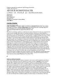 „daca ceea ce spune schopenhauer nu va fi niciodata uitat, asta tine probabil de faptul ca ceea ce el spune nu e legat de cuvintele pe care le foloseste. Pdf Lumea Ca VoinÅ£Äƒ Si Reprezentare Proslogion Textul Este Reprodus DupÄƒ Stanca Cosma Academia Edu