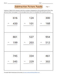 Subtraction online worksheet for second grade. 3 Digit Subtraction Worksheets