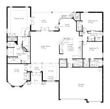 4 bedroom floor plans single story. House Plans One Story House Plans Farmhouse 4 Bedroom House Plans