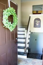 Stainless steel · go green Split Level Staircase And Entryway Makeover My Chic Obsession