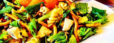 Lettuce, white meat chicken, feta cheese, avocado, broccoli, carrots, bell peppers, tomatoes. The 15 Best Places For Chicken Salad In Los Angeles