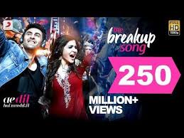 The Breakup Song Ae Dil Hai Mushkil Latest Official Song 2016 Pritam Arijit I Badshah Youtube Breakup Songs Songs Bollywood Music Videos