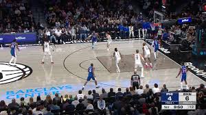 A no-look dime from LeBron to VJ who flushes it