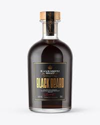 Download Black Rum Bottle With Wooden Cap Mockup In Bottle Mockups On Yellow Images Object Mockups Mockup Free Psd Rum Bottle Bottle Mockup