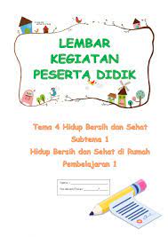 Tematik kelas 4 sd (singkatan dari: Lkpd Kelas 2 Tema 4 Subtema 1 Pembelajaran 1 Worksheet