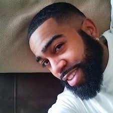 Bald Fade Haircut With Beard Black Man Pin On Beaux Blacks