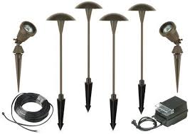 Six Light Mushroom And Spot Low Voltage Landscape Light Kit By Universal Lighting And Decor Outdoor Lighting Kit Landscape Lighting Kits Led Landscape Lighting