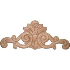 Wood appliques are glued and sometimes nailed to furniture, cabinets and desks as added decoration. Veneered Oak Wood Applique Decorative Scroll Ornament 7 7 8 X 3 3 8 Onlays Appliques For Furniture W3 5747 Walmart Com Walmart Com