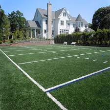 My Son Would Go Nuts For This Football Lacrosse Field Backyard Backyard Playground Backyard Outdoor Living Design