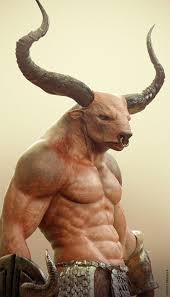 Pagan Masculine Minotaur Stronglikebull Strength Art Mythical Creatures Fantasy Creatures Adopting a strange, gruff voice and speaking a mythical language, he shouted words to heal those around him. pinterest