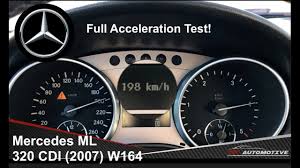 Mercedes Ml 320 Cdi 4matic 2007 Full Acceleration Test Youtube