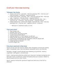 Pertanyaan jawaban cara interview yang baik agar diterima from hindayani.com may 17, 2021 · pertanyaan interview training di hotel jawaban cerdas 15 pertanyaan menjebak saat wawancara kerja tips mendapat kerja di. Draft Job Interview Training Fix
