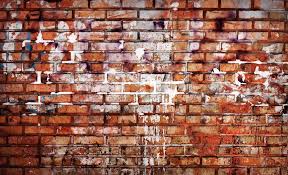 Old Brick Wall With Graffiti Elements Stock Image Colourbox