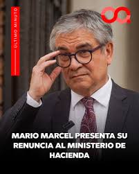 Según informó Meganoticias, el ministro de Hacienda, Mario Marcel, presentó  su renuncia al cargo por motivos personales, ya que asumiría un importante  cargo en el exterior. Su salida ocurre un día después