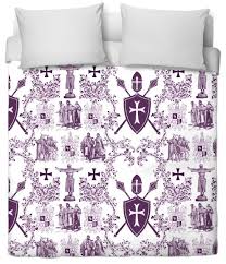 Housse De Couette Medieval Toile De Jouy Tissu Toile De Jouy Au Metre Motif Imprime Heraldique Acheter Comment Boutique Housse De Couette Toile De Jouy Toile
