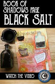 Book Of Shadows Page Black Salt Recipe Magical Crafting On Patreon In 2020 Book Of Shadows Salt Book Spell Book