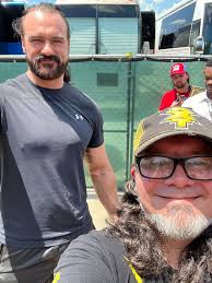 Meeting Sami and Drew at a wrestling event