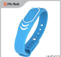 Custom 13.56MHz High Security Bracelet RFID NFC Silicone Wrist Band for Gym  Fitness