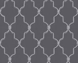 Grand choix de tapisserie pour votre intérieur. Michalsky Living Papier Peint Baroque Gris Noir 365023