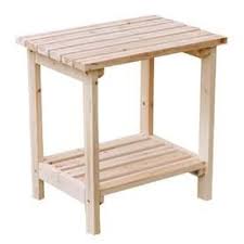 Shine Company Rectangle End Table 14 In W X 19 75 In L At Lowes Com Outdoor End Tables Patio Side Table Wood End Tables