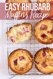 Rhubarb Muffins Recipe Rhubarb Recipes Rhubarb Muffins Holiday Baking Recipes