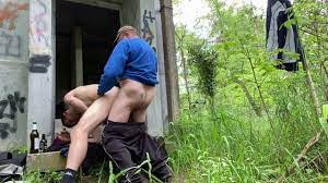 Outdoor Public fuck in the forest with old man and twink watch online