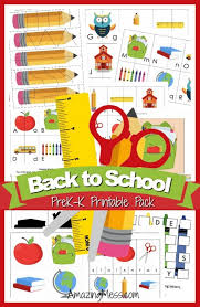 There are many exceptional principles for printable decoration that will not it might also be great interior wall surface designs if you just purchased a. Free Back To School Printable Pack For Pre K Kindergarten Kids Activities Saving Money Home Management Motherhood On A Dime