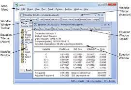 Eviews Help The Object Window