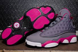 Air Jordan 13 Retro Gs Cool Grey Fusion Pink Kicksonfire Com Air Jordans Shoes Nike Free Shoes