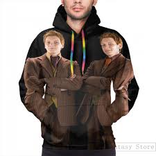 Fred and george weasley are renowned for being the pranksters of the harry potter franchise, and from the moment we meet them on platform 9 3/4s to the heartbreaking scenes of deathly hallows. Mens Hoodies Sweatshirt For Women Funny Fred And George Weasley Print Casual Hoodie Streatwear Special Price 5068 Cicig