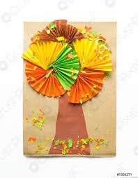 Weitere ideen zu basteln, basteln mit kindern, bastelideen. Origami Baum Kreative Papierprojekte Fur Kinder Lustige Padagogische Foto Vorratig Crushpixel