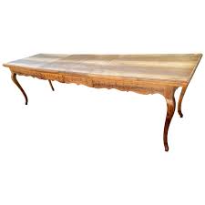 Exceptional sculpted bronze dining table by paul evans. Long Italian Vintage Farmhouse Dining Table With Two Leaves At 1stdibs
