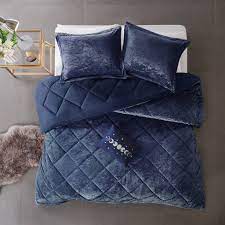 Maybe you would like to learn more about one of these? 3pc Twin Twin Extra Long Alyssa Velvet Comforter Set Navy Target