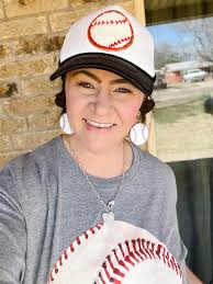 Baseball banquet earrings