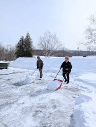 We shoveled off the old Putney Inn roof today. 🥵🥵🥵