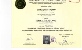 Ijazah gada pratama yang berlaku seumur hidup. Nomor Ijazah Sma