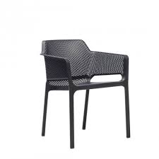 Nardi Net Stapelsessel Kunststoff Anthrazit Sessel Gartenstuhle Gartenmobel