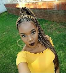 This is a classic haircut that will take this lady throughout the day. African Braids Cornrow African Braids Straight Up Hairstyles 2020 Novocom Top