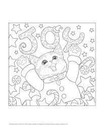 Pilgrim coloring pages shared with the native indians in their thanksgiving feast and story coloring pages for kids and adults. Santa S Kitty Helpers Holiday Coloring Book Design Originals Amazon De Hare Kayomi Bucher