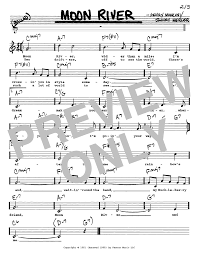 Henry Mancini Moon River Sheet Music Notes Chords Download Printable Piano Sku 64830