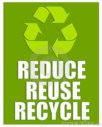 The iconic logo and symbol of hope. Reduce Reuse Recycle Sign