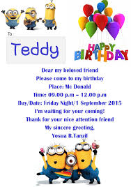 Contoh Surat Undangan Ulang Tahun Dalam Bahasa Inggris Untuk Teman Bagi Contoh Surat