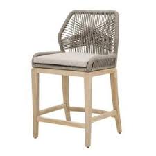 Blu Home Loom Outdoor Bar Stool Platinum In 2020 Patio Bar Stools Counter Stools Bar Stools