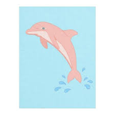 Peaches The Pink Dolphin Fleece Blanket Zazzle Com Pink Dolphin Dolphin Drawing Dolphin Art
