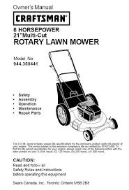 If there's a leak with the head. Craftsman Lawn Mower Parts Manual 944 360441